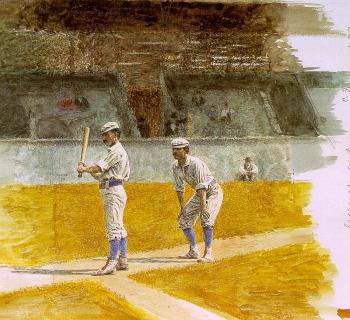 托馬斯 伊肯斯 Baseball Players Practicing